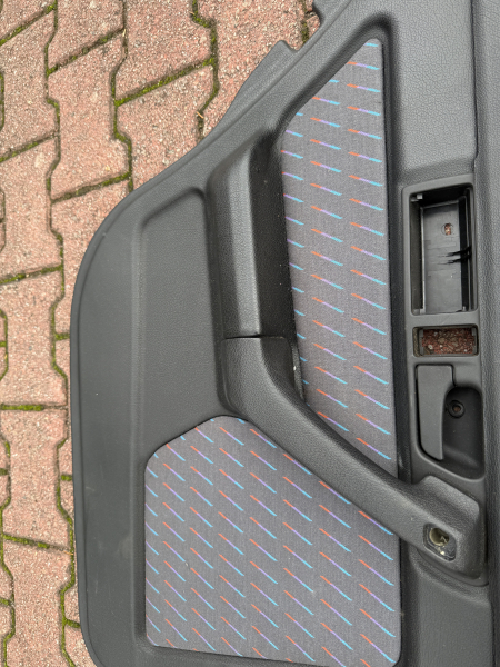 BMW M5 E34 Türpappen Türverkleidungen Verkleidung Türen schwarz mit M-Streifen Winkelhock