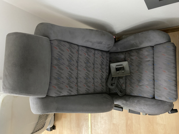 genuine grey BMW M5 E34 Interior Alcantara  with Sportseats