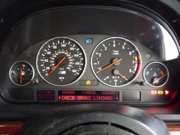 BMW M5 E39 Tacho gauges Armaturen Kombiinstrument S62B50